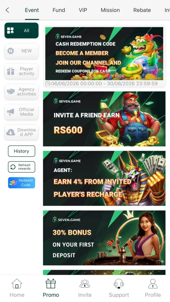 bonuses and promotions